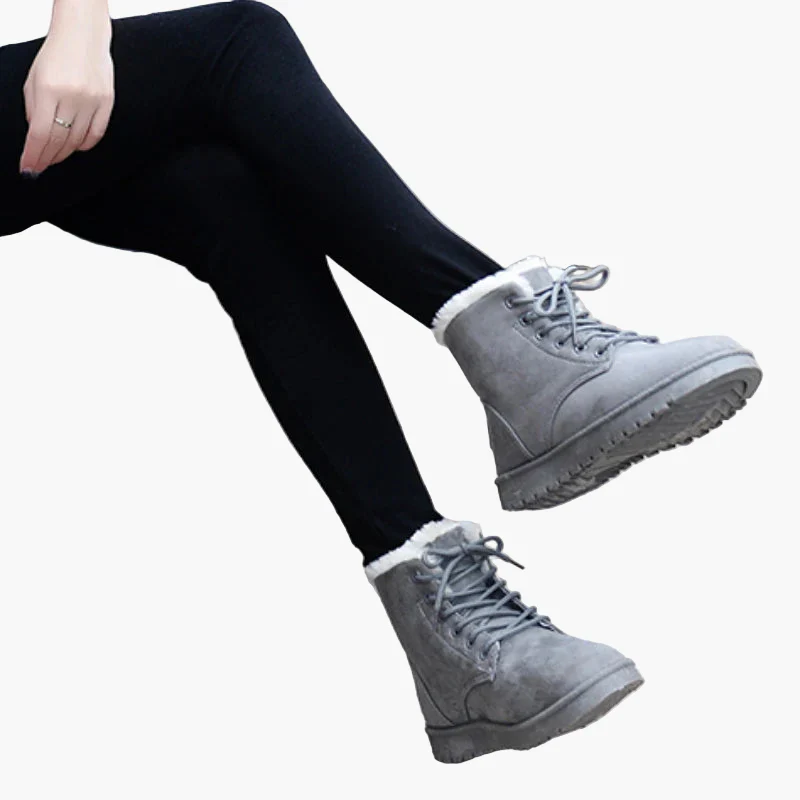 Bottes d'hiver montantes pour femme style décontracté chaud - Image 4