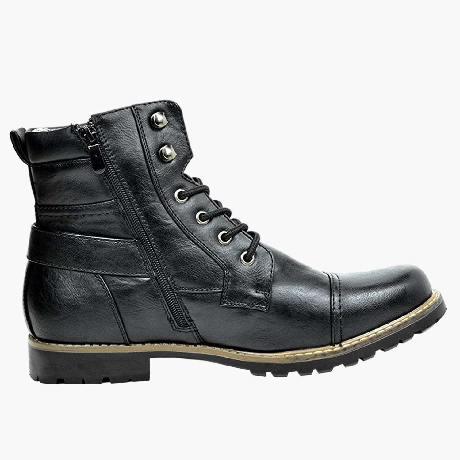 Bottes de moto homme style urbain élégantes pour motard – Bottines montantes polyvalentes - Image 3