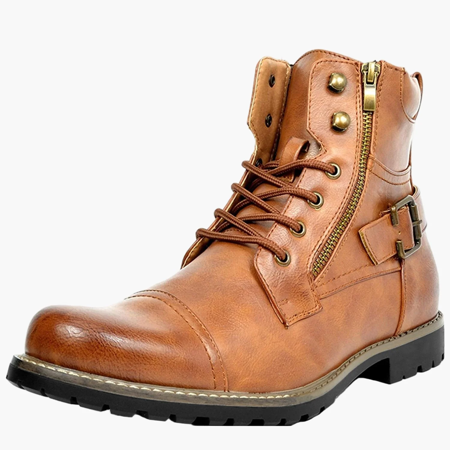 Bottes de moto homme style urbain élégantes pour motard – Bottines montantes polyvalentes - Image 6