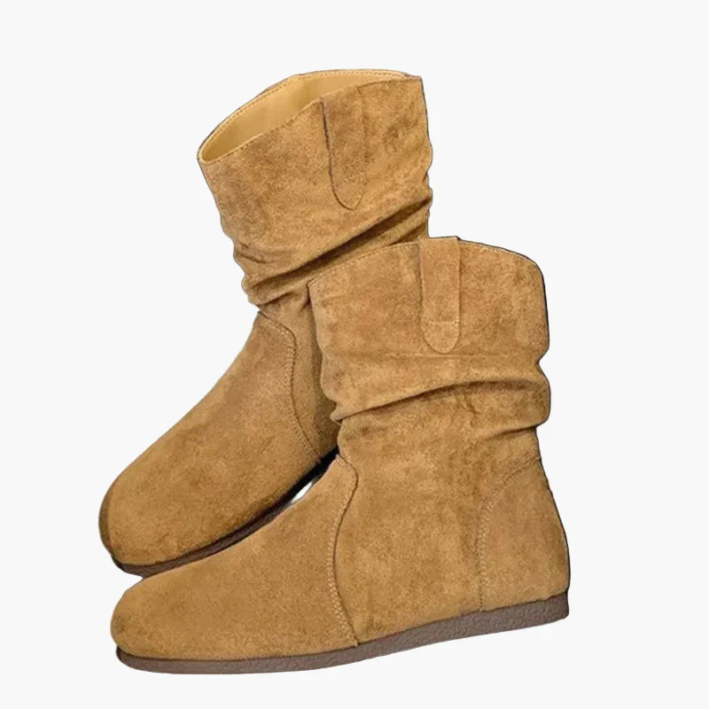 Bottes plates femme style décontracté pour automne et hiver - Image 5