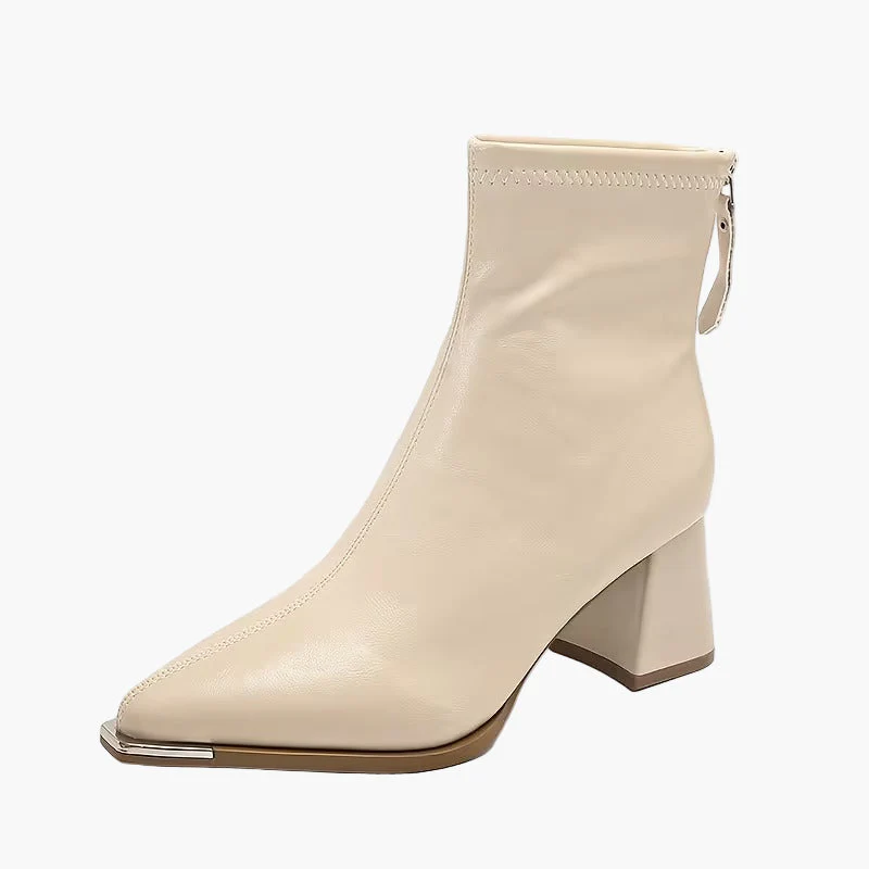 Bottes à talons carrés élégantes pour femme style automne hiver – Mode urbaine chic - Image 5