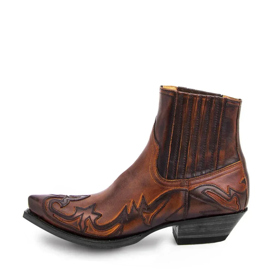 Bottes western homme à bout pointu style cowboy pour look tendance et occasions spéciales - Image 2