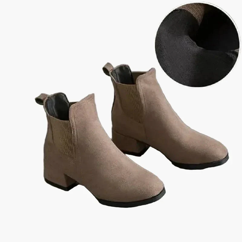 Bottines Chelsea Femme Élégantes à Talon Bloc pour Usage Quotidien et Urbain - Image 3