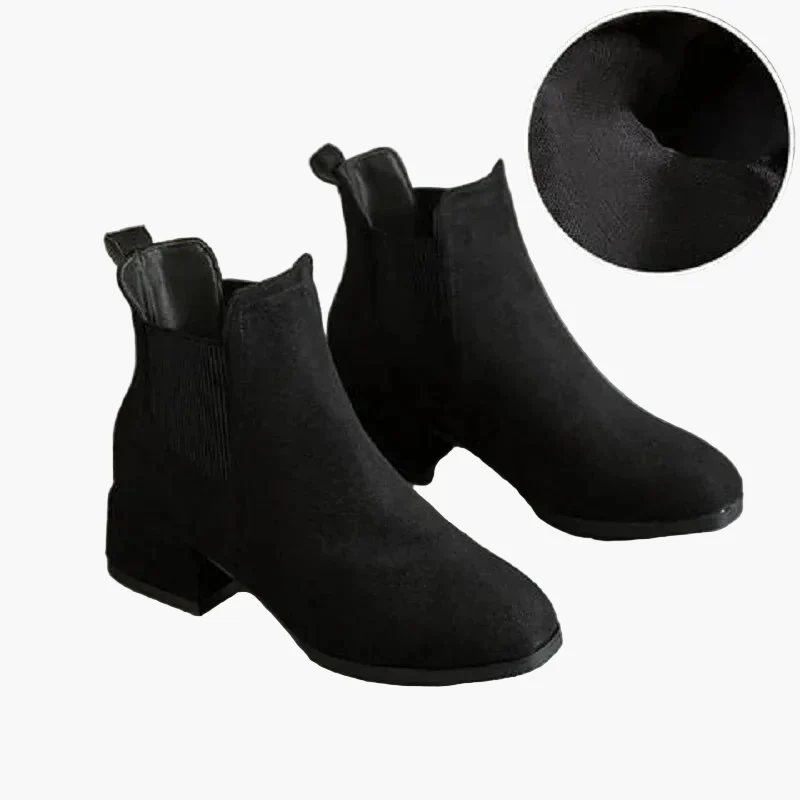 Bottines Chelsea Femme Élégantes à Talon Bloc pour Usage Quotidien et Urbain - Image 4