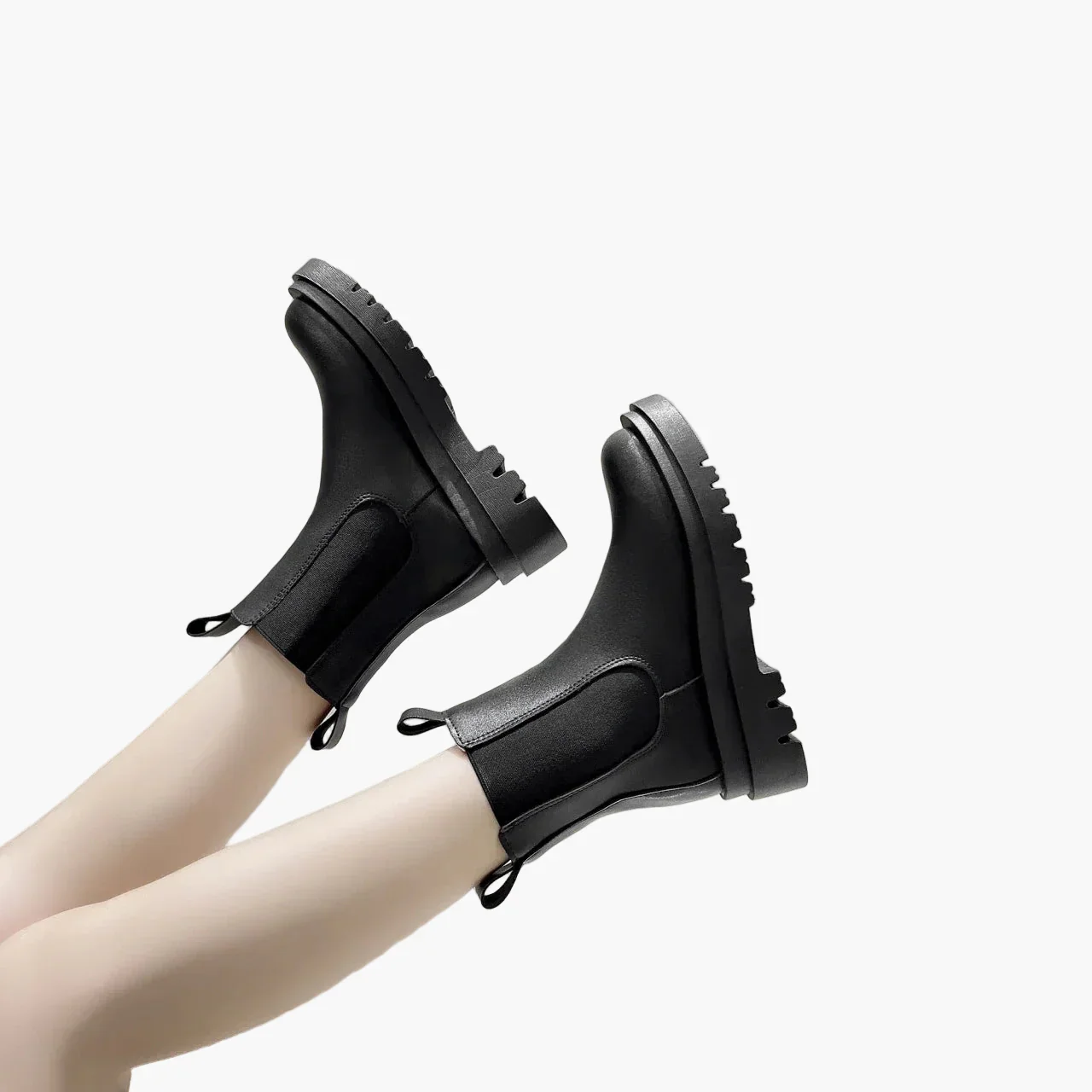 Bottines Chelsea à semelle épaisse pour femme, style urbain et tendance - Image 3