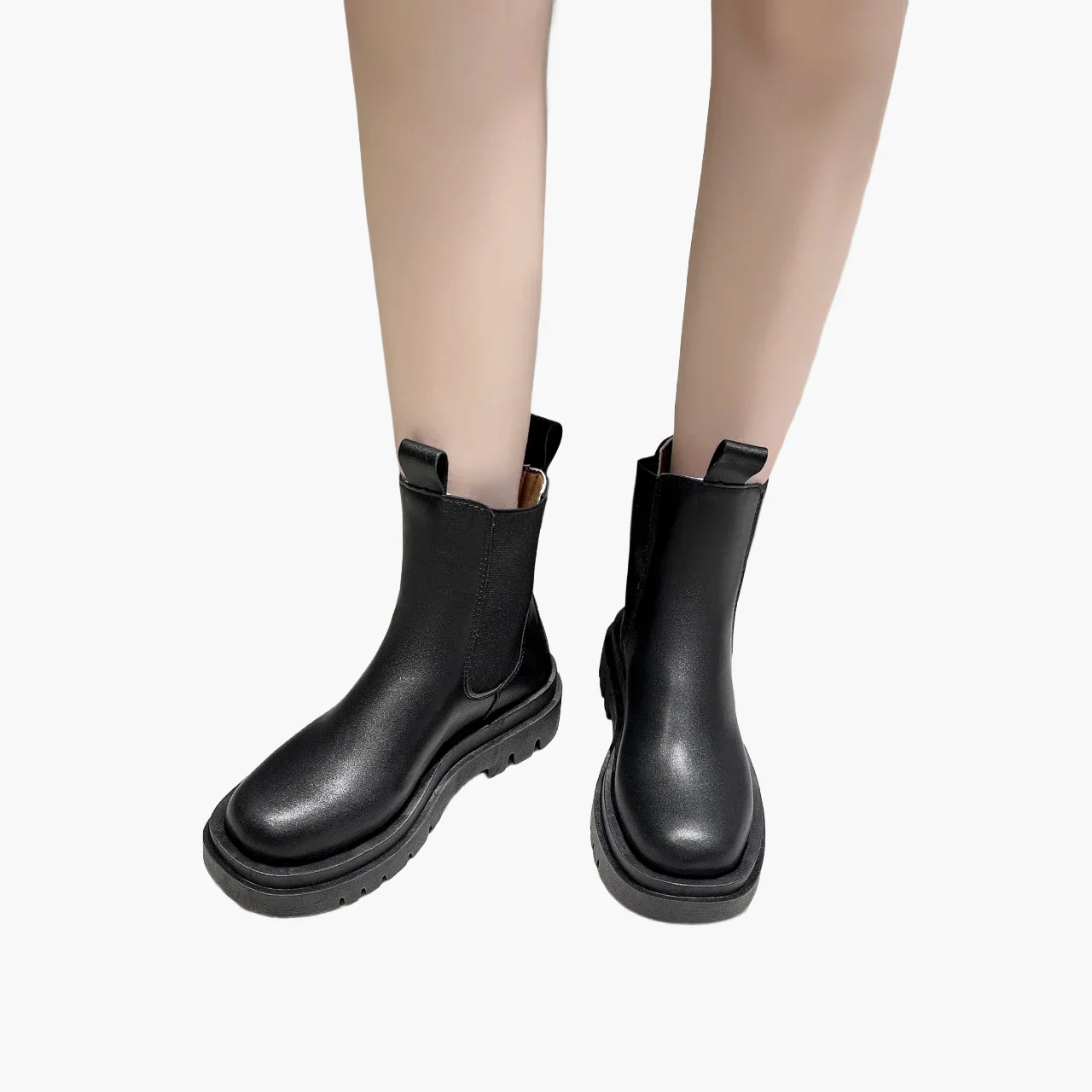 Bottines Chelsea à semelle épaisse pour femme, style urbain et tendance - Image 5