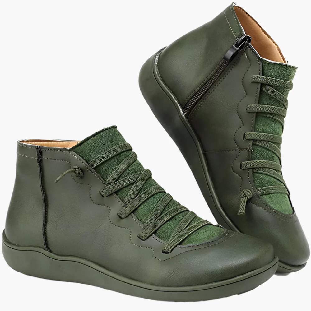 Bottines femme confort style décontracté – Chaussures montantes idéales pour la marche et la saison automne-hiver - Image 11