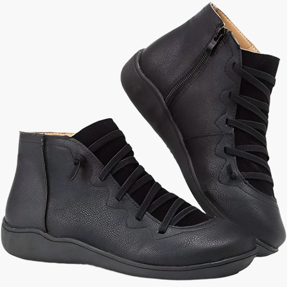 Bottines femme confort style décontracté – Chaussures montantes idéales pour la marche et la saison automne-hiver - Image 8