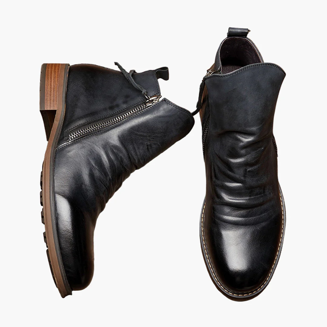 Bottines Homme Élégantes à Zip Style Urbain Décontracté - Image 2