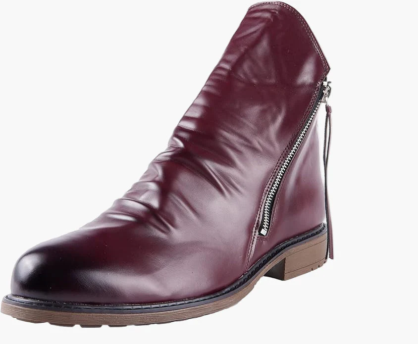 Bottines Homme Élégantes à Zip Style Urbain Décontracté - Image 3