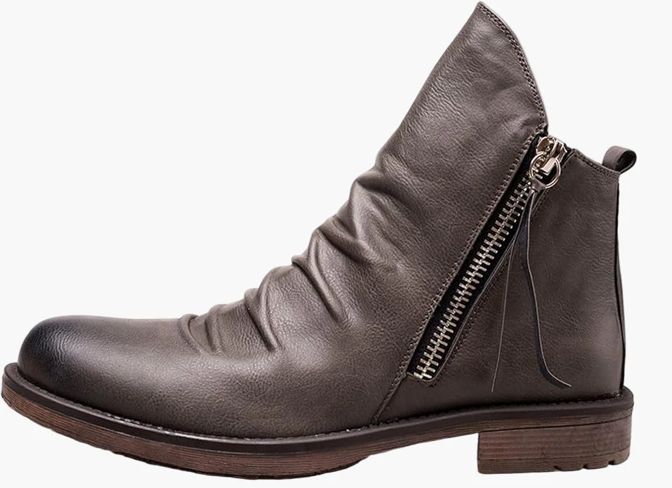 Bottines Homme Élégantes à Zip Style Urbain Décontracté - Image 4