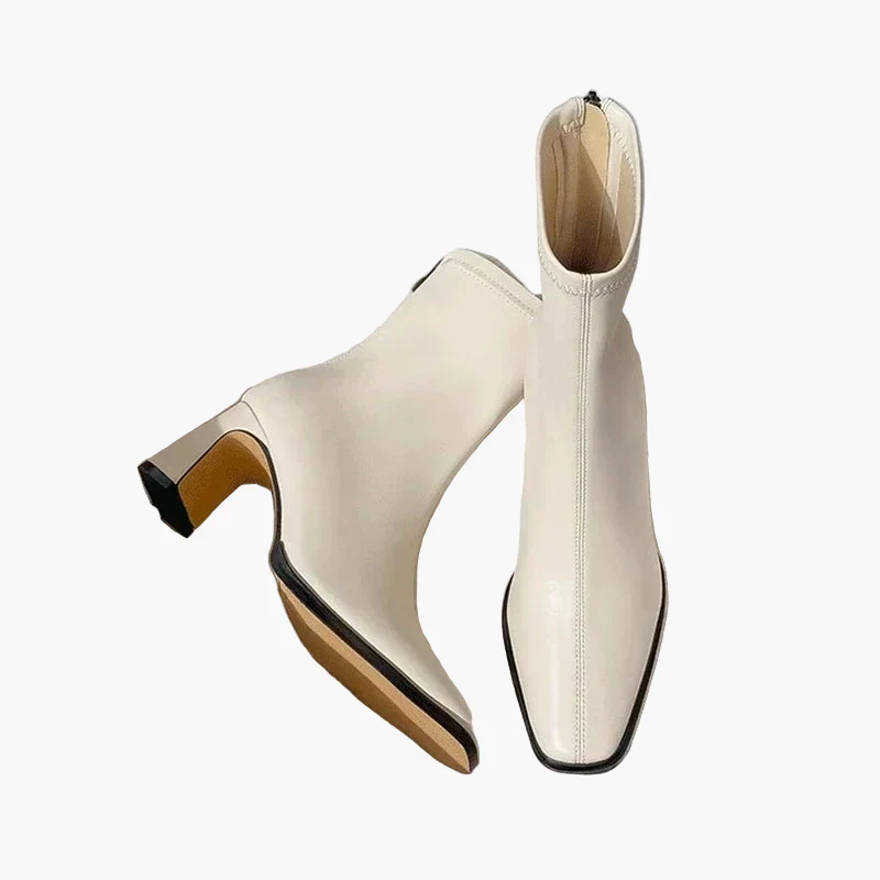 Bottines à talon carré pour femme élégantes et tendance - Image 5