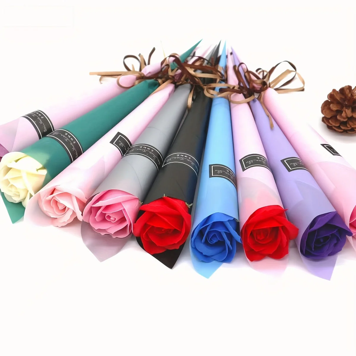 Bouquet Décoratif de Roses Éternelles pour Offrir – Style Élégant, Idéal Fête des Mères, Décoration Maison - Image 16