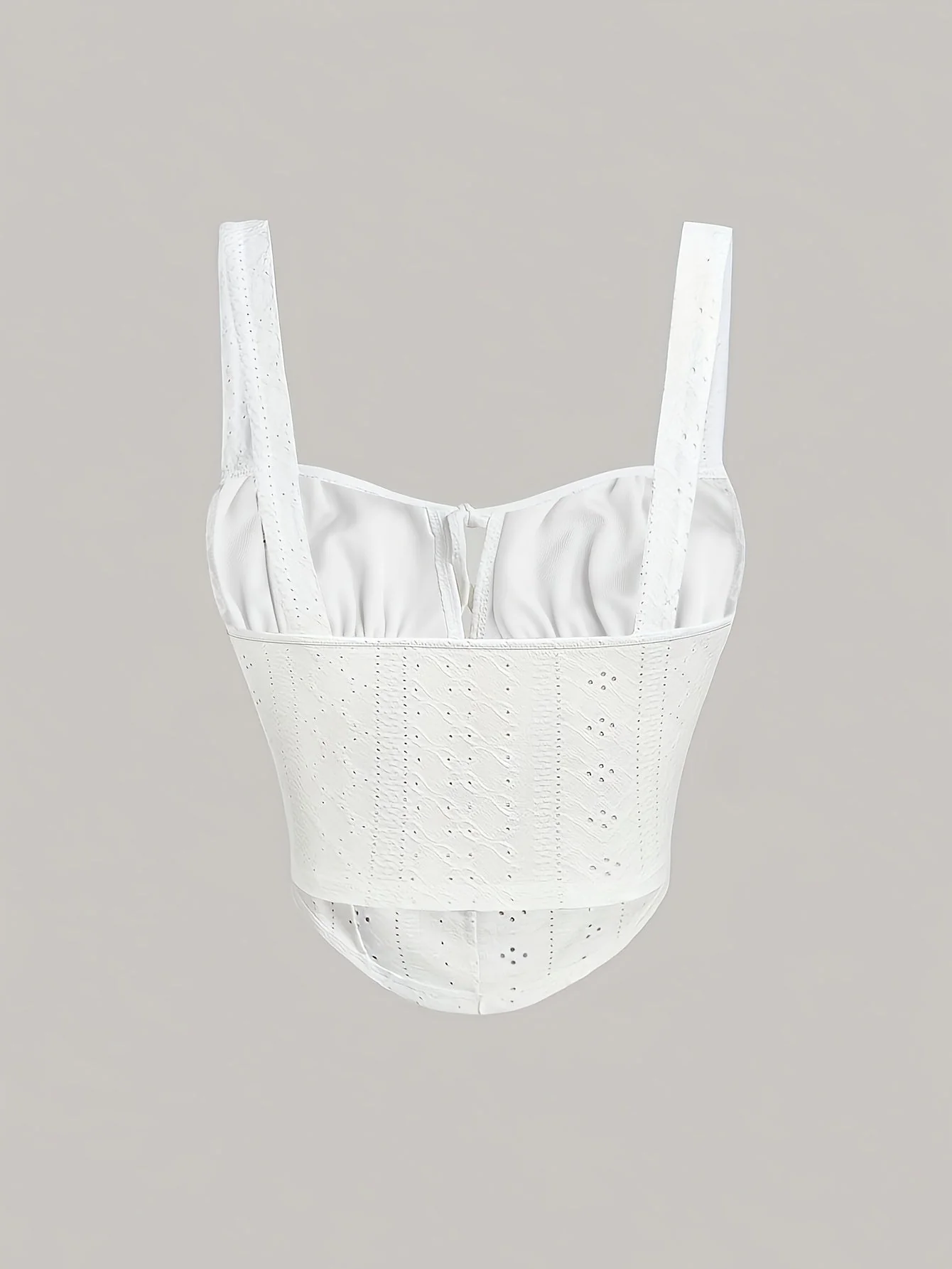 Bustier féminin style corset brodé chic pour printemps et été - Image 4