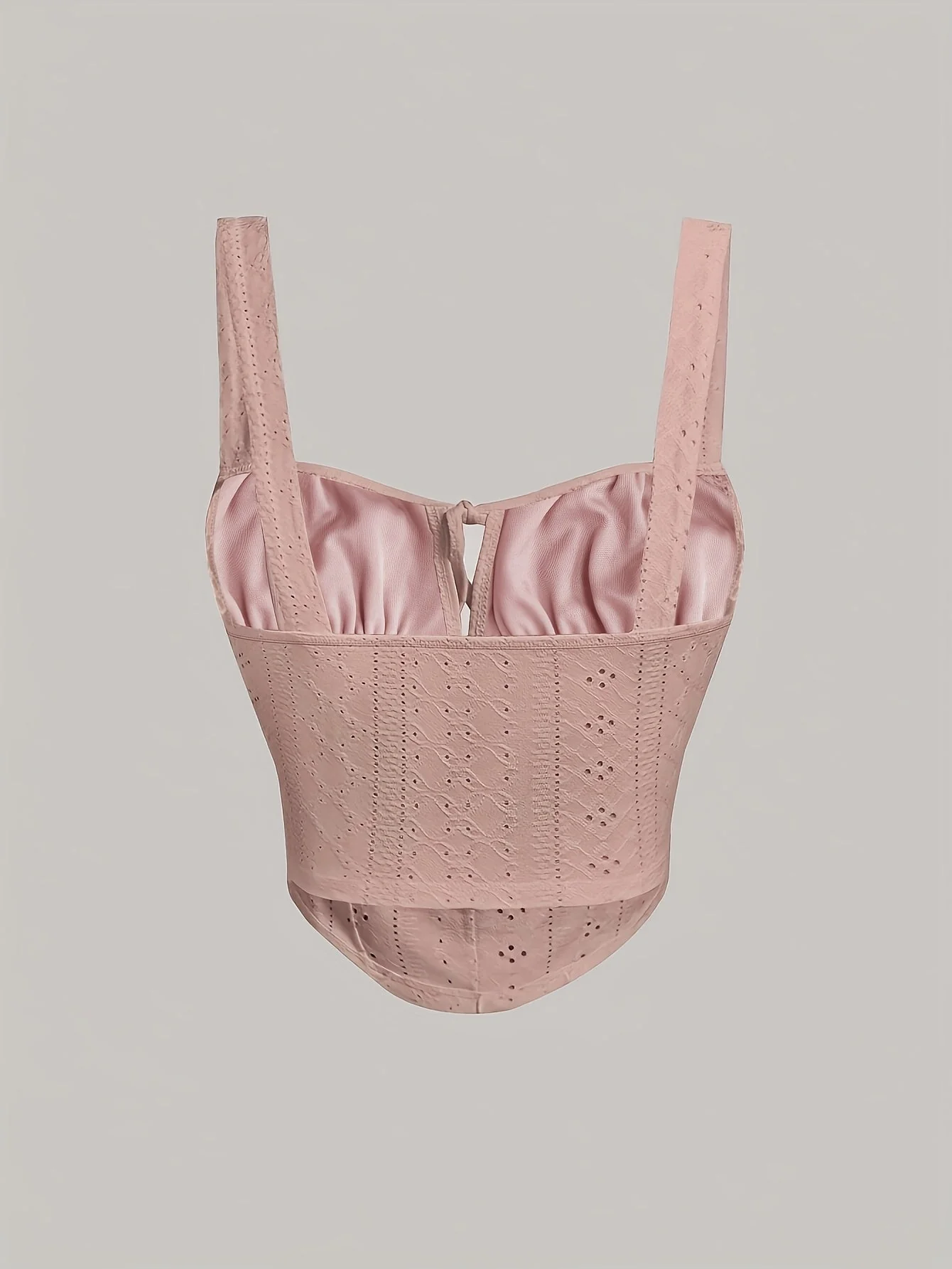 Bustier féminin style corset brodé chic pour printemps et été - Image 5