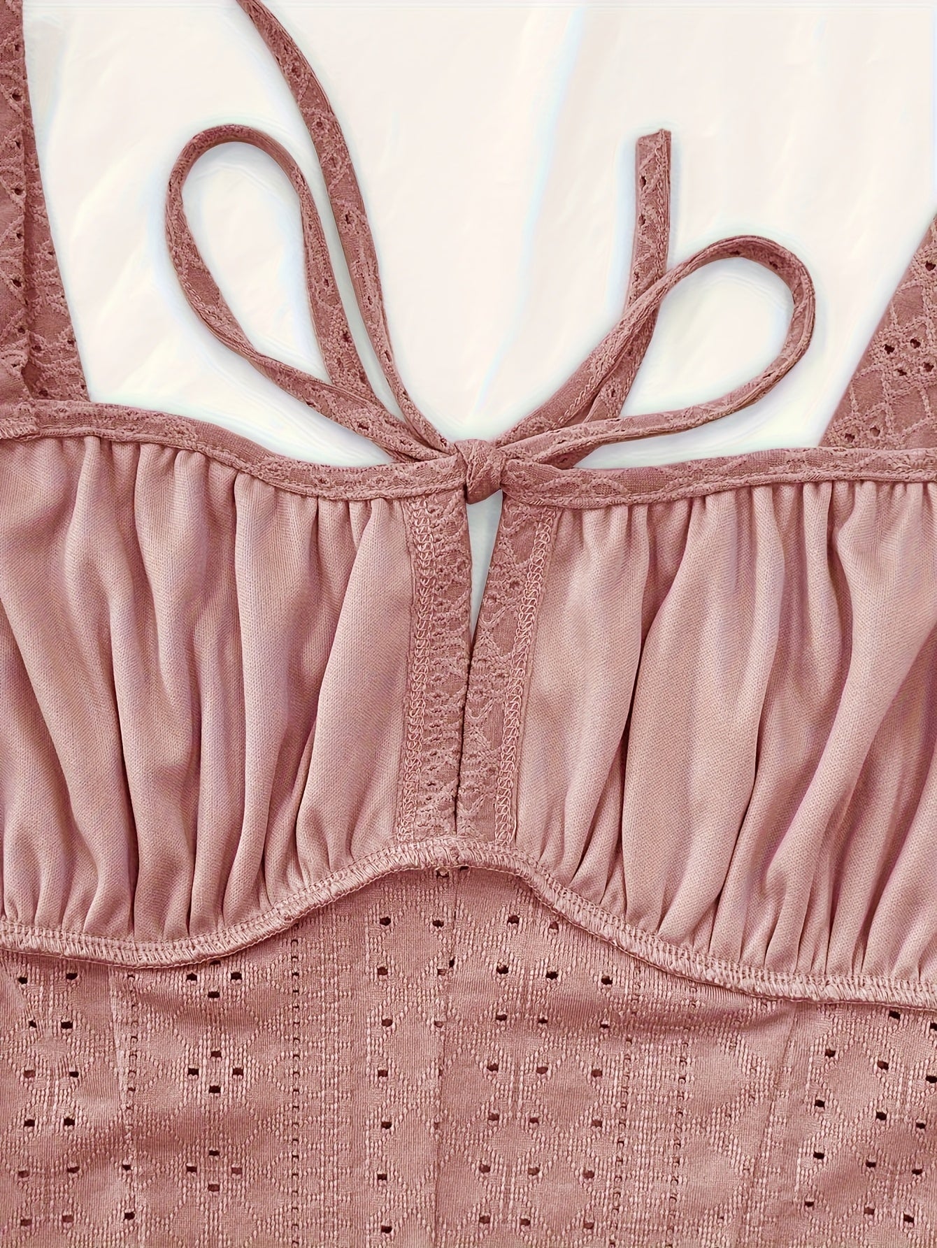 Bustier féminin style corset brodé chic pour printemps et été - Image 8
