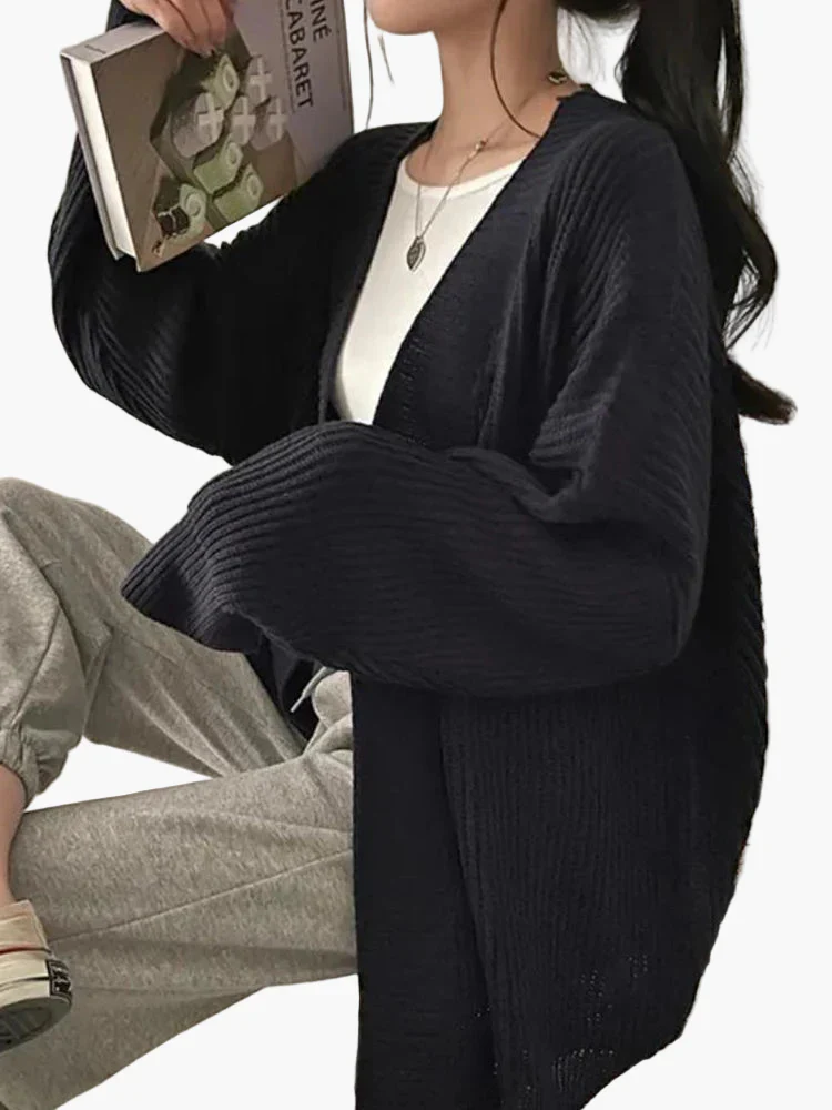 Cardigan ample décontracté pour femme, style quotidien tendance - Image 5