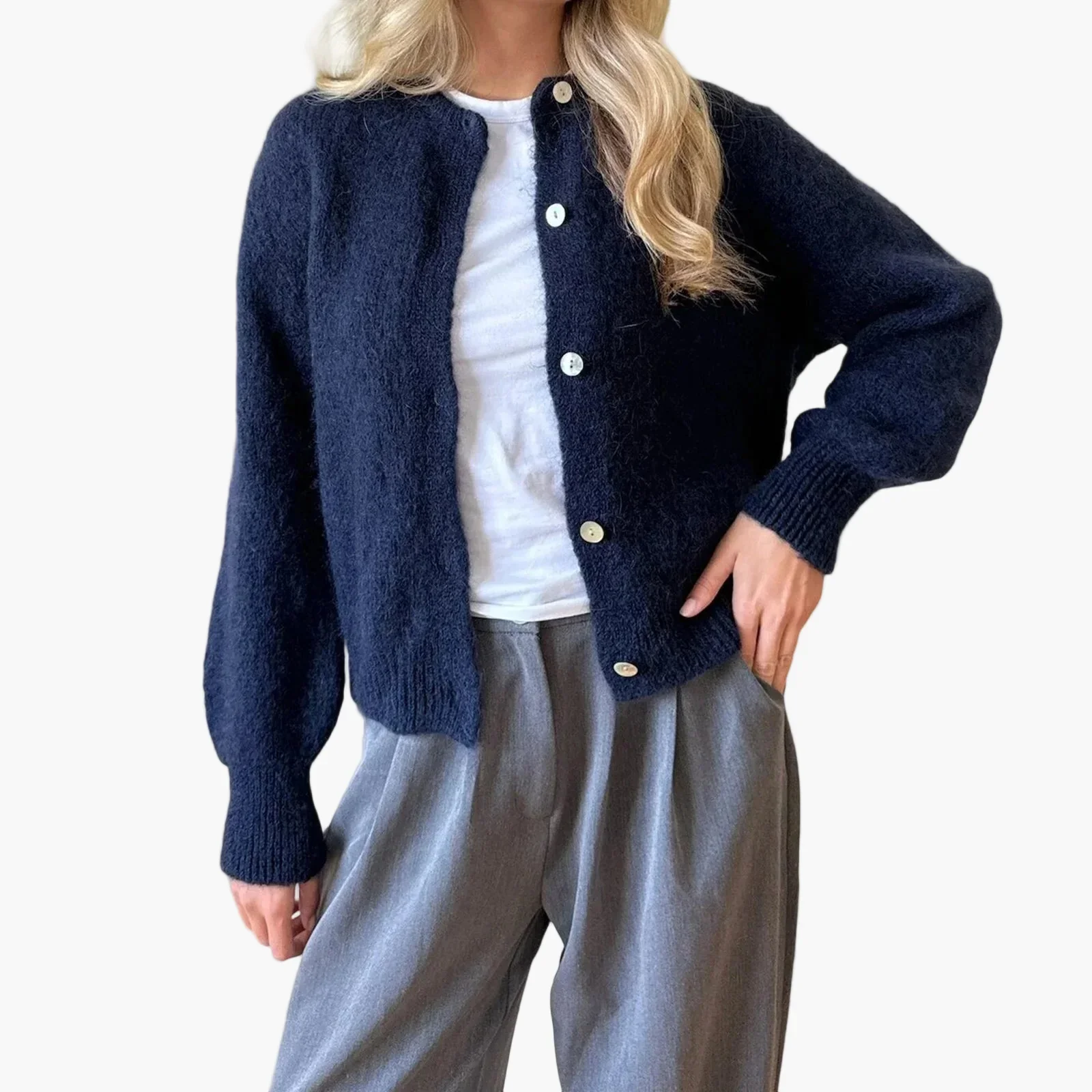 Cardigan ample décontracté pour femme – Style urbain chic et confortable - Image 4