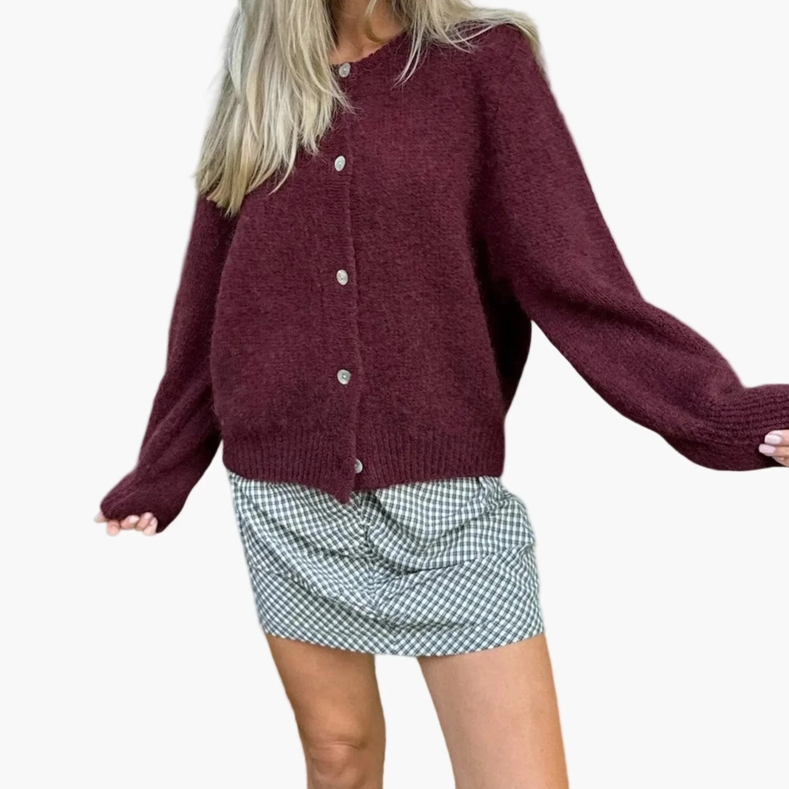 Cardigan ample décontracté pour femme – Style urbain chic et confortable - Image 5