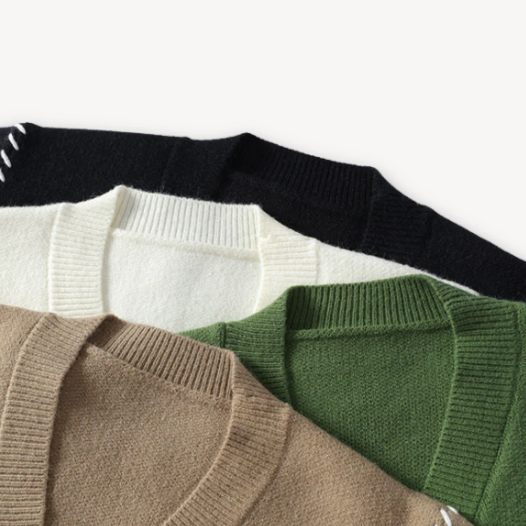 Cardigan boutonné homme style décontracté chic, idéal pour l’automne et l'hiver - Image 2