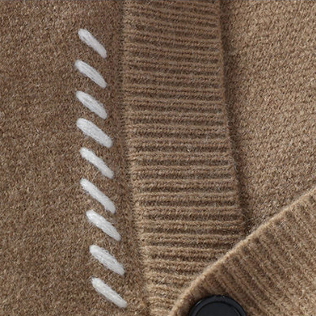 Cardigan boutonné homme style décontracté chic, idéal pour l’automne et l'hiver - Image 3