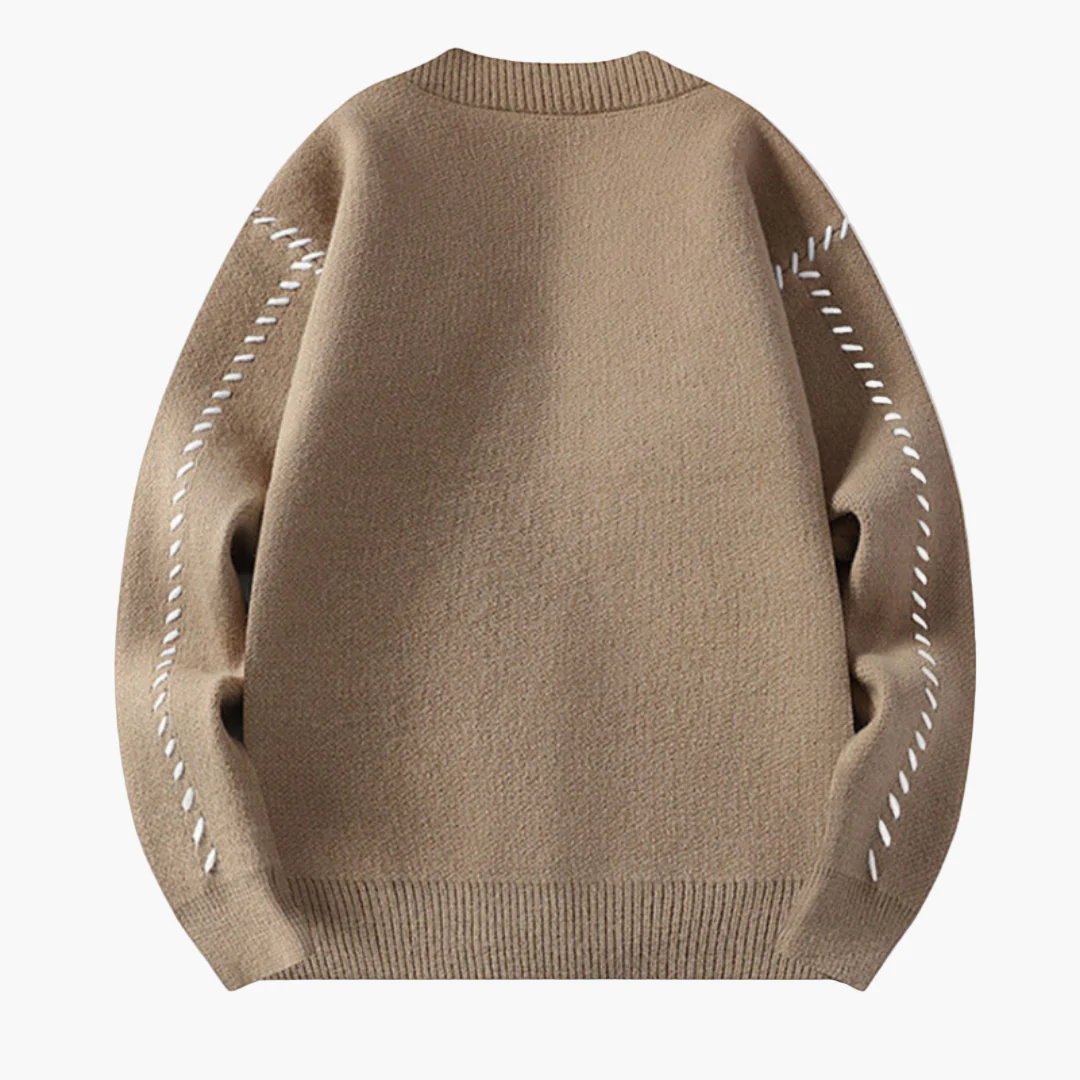 Cardigan boutonné homme style décontracté chic, idéal pour l’automne et l'hiver - Image 5