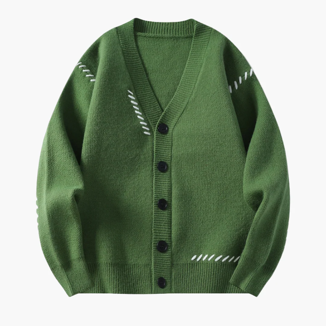 Cardigan boutonné homme style décontracté chic, idéal pour l’automne et l'hiver - Image 6