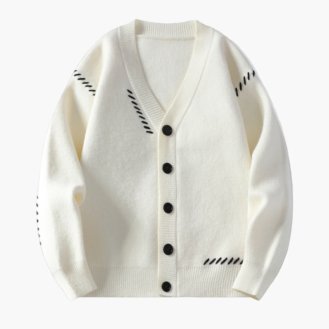 Cardigan boutonné homme style décontracté chic, idéal pour l’automne et l'hiver - Image 8