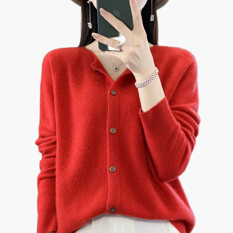 Cardigan élégant femme style décontracté parfait pour l'automne et l'hiver - Image 4