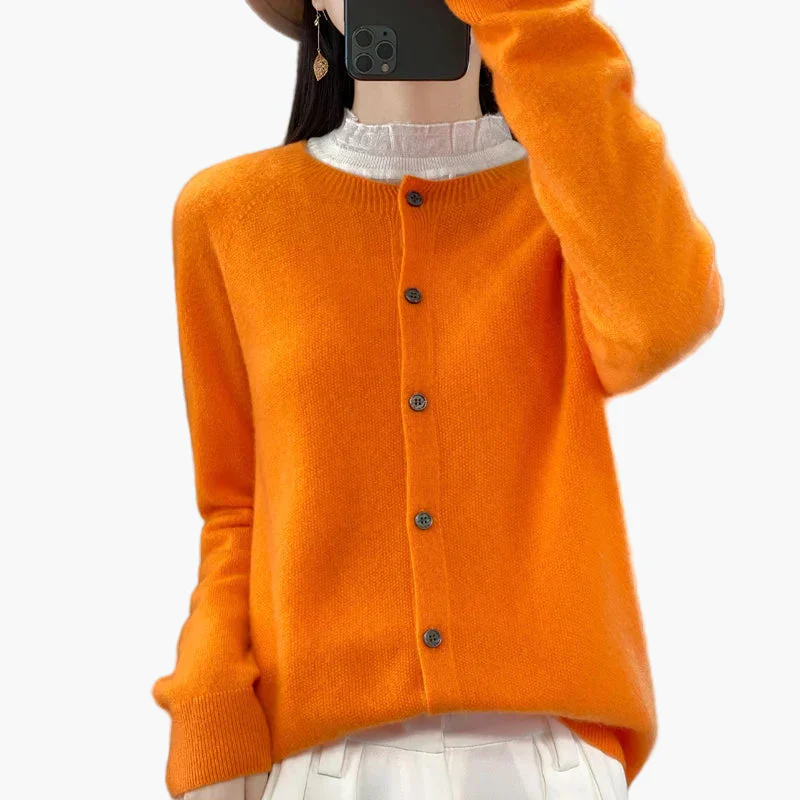 Cardigan élégant femme style décontracté parfait pour l'automne et l'hiver - Image 5
