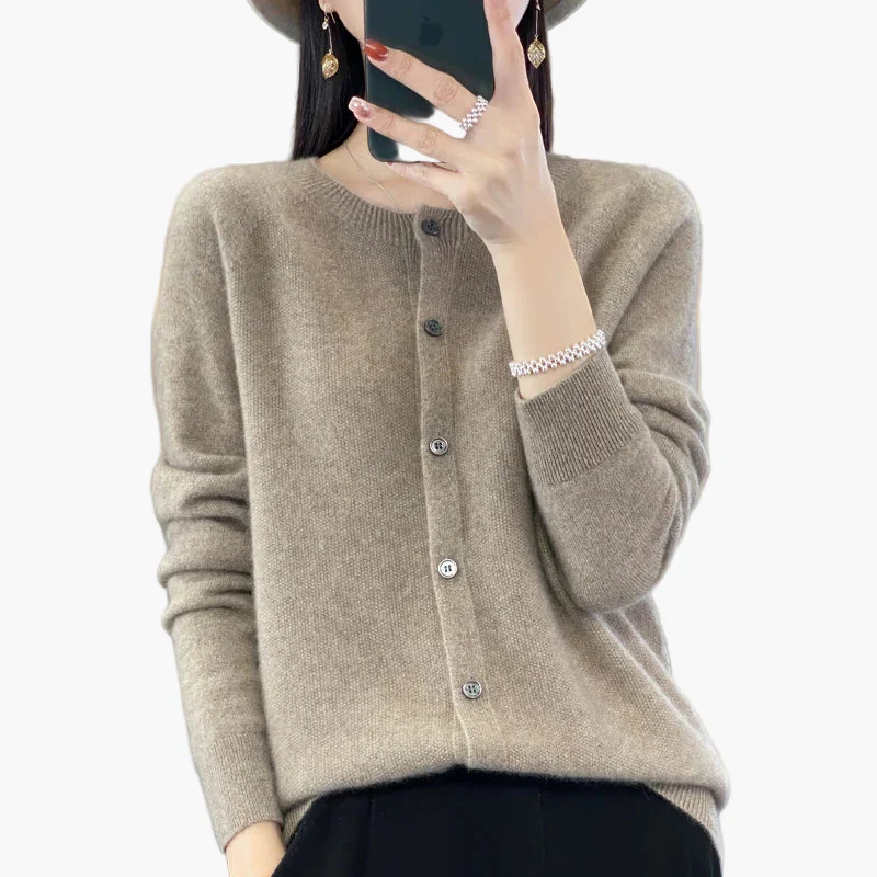 Cardigan élégant femme style décontracté parfait pour l'automne et l'hiver - Image 6