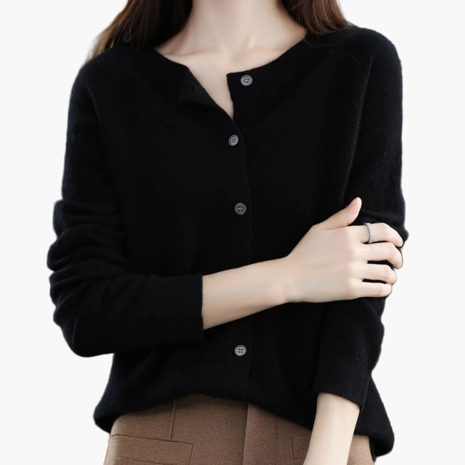 Cardigan Femme Élégant Coupe Classique Polyvalent pour Usage Quotidien et Bureau - Image 14