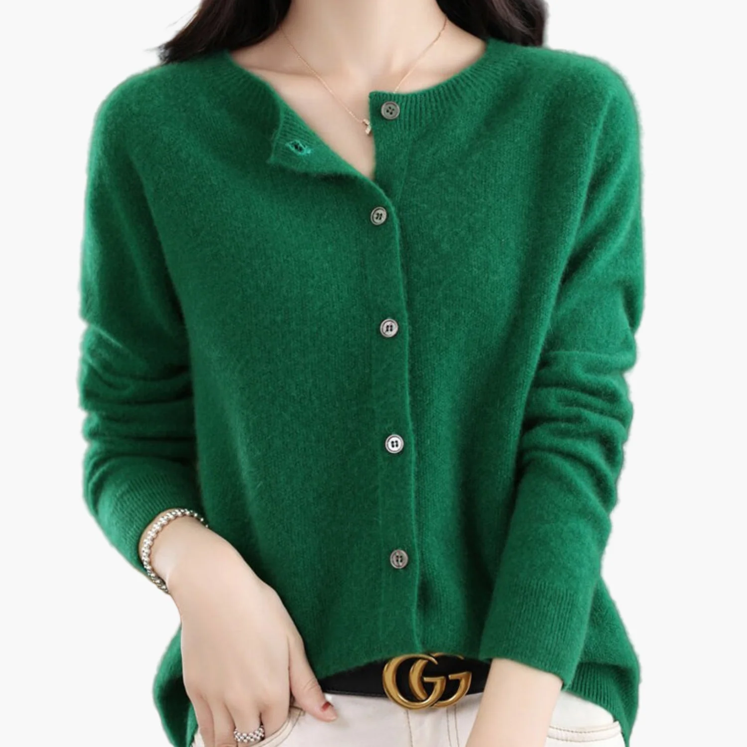Cardigan Femme Élégant Coupe Classique Polyvalent pour Usage Quotidien et Bureau - Image 6