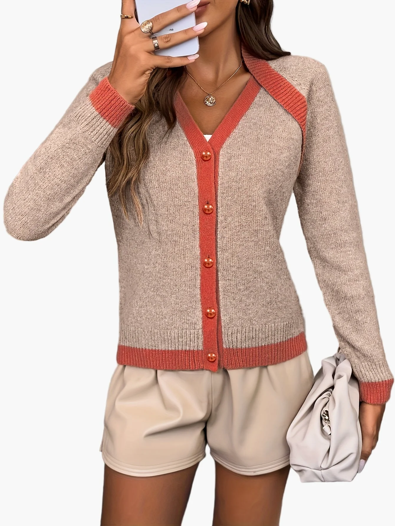 Cardigan Femme Élégant Style Décontracté pour Printemps/Été/Automne - Image 3