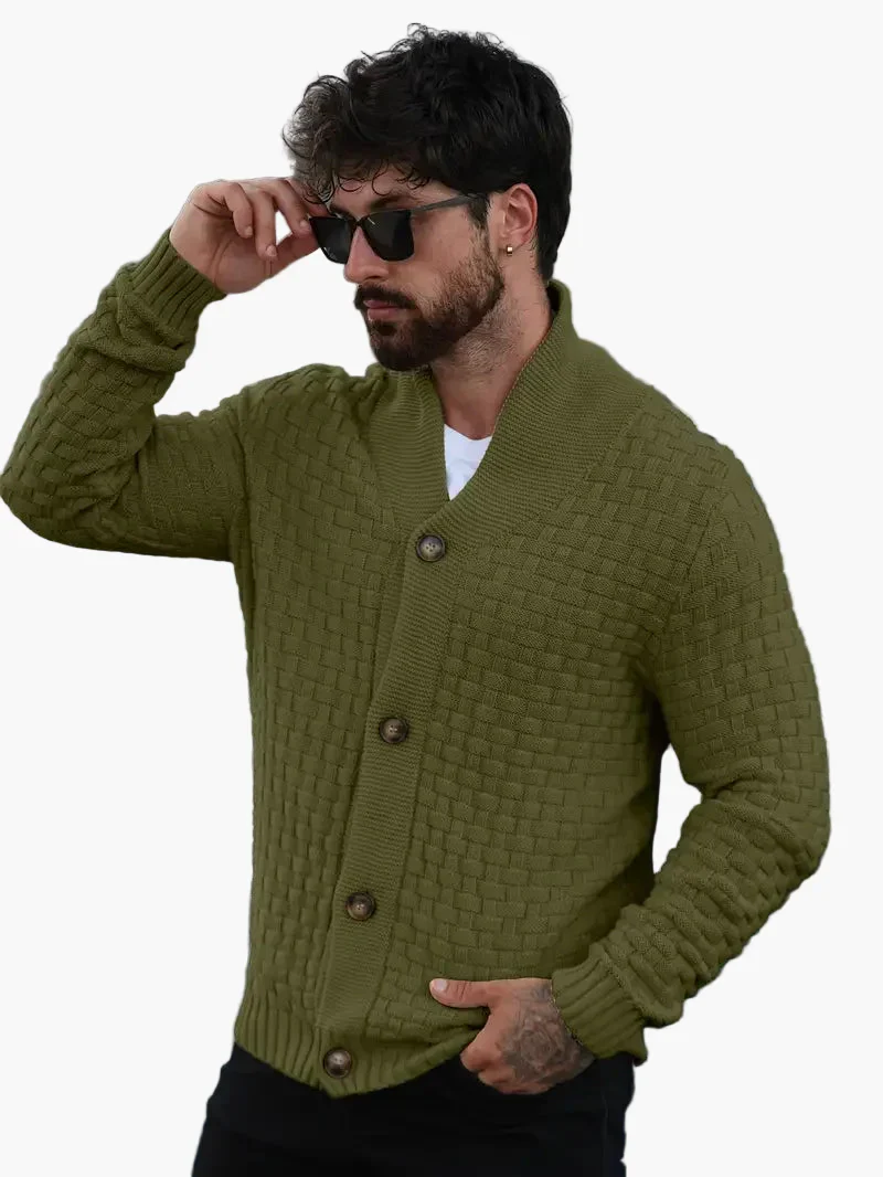 Cardigan homme style décontracté tricoté col châle pour look urbain et élégant - Image 6