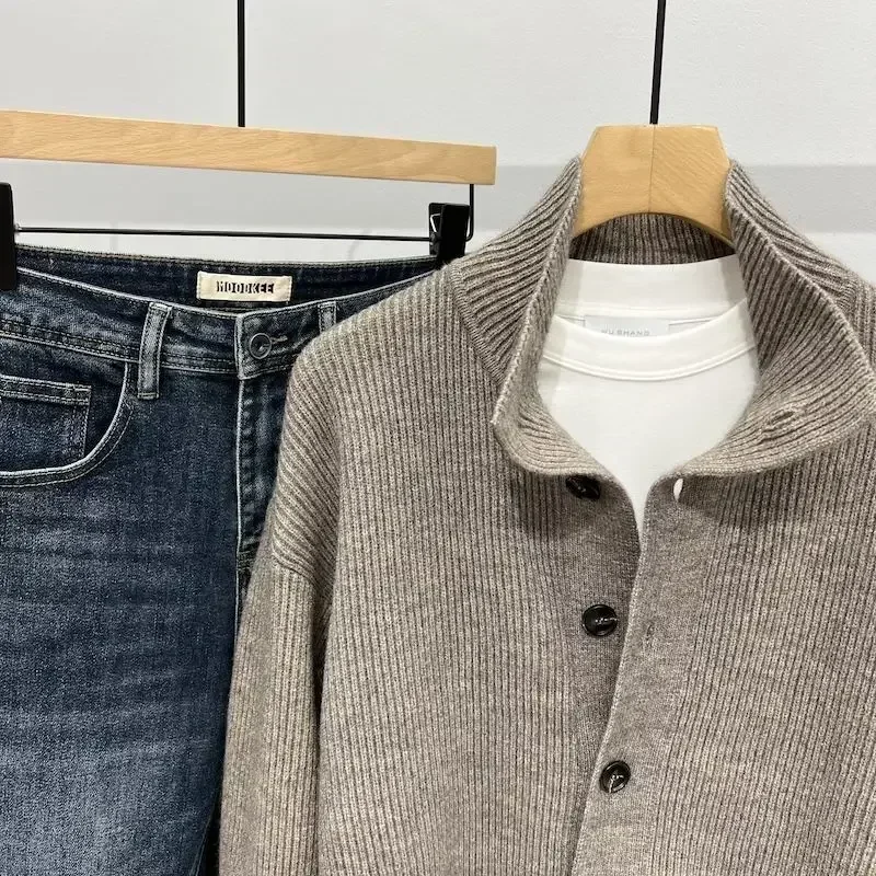 Cardigan zippé style décontracté pour homme – Look urbain élégant et polyvalent - Image 3