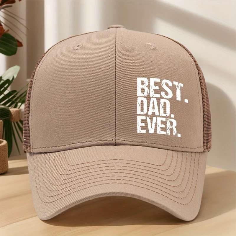 Casquette style trucker pour homme - Meilleur Papa - Accessoire décontracté fête des pères - Image 2