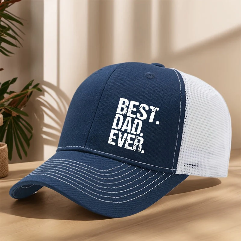 Casquette style trucker pour homme - Meilleur Papa - Accessoire décontracté fête des pères - Image 5