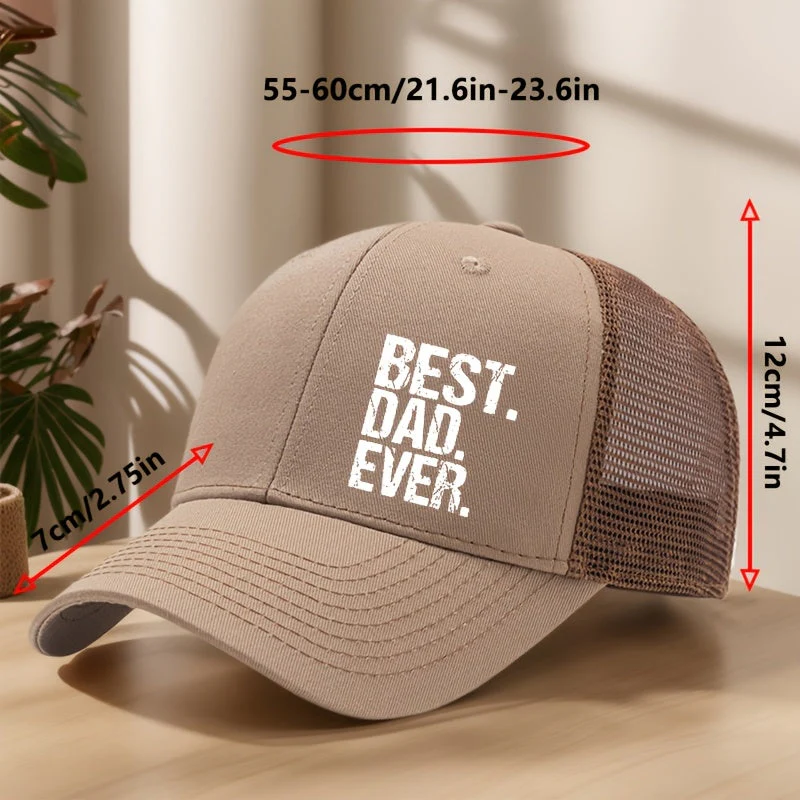 Casquette style trucker pour homme - Meilleur Papa - Accessoire décontracté fête des pères - Image 9
