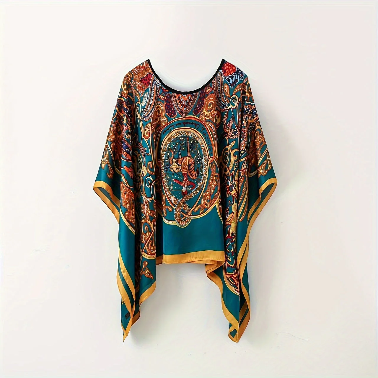 Châle Femme Style Bohème Imprimé Floral Élégant pour Plage et Sorties Décontractées - Image 3