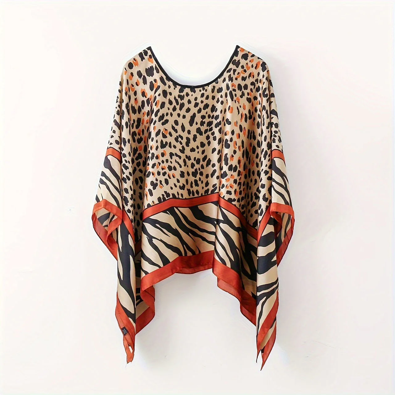 Châle Femme Style Bohème Imprimé Floral Élégant pour Plage et Sorties Décontractées - Image 7