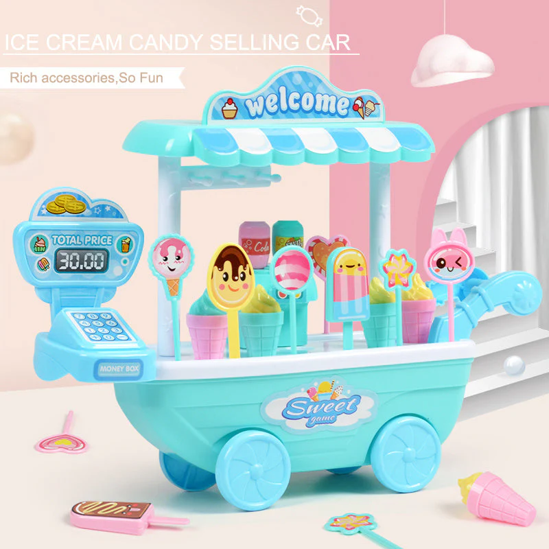 Chariot de glaces et friandises pour enfants – Jeu éducatif et créatif - Image 5