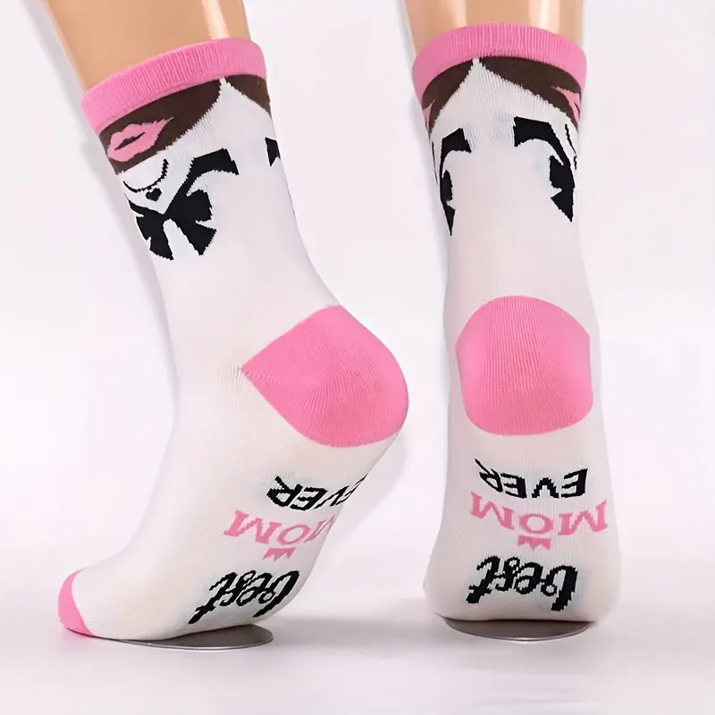 Chaussettes fantaisie femme - Meilleure Maman du Monde - Cadeau original fête des mères - Image 10