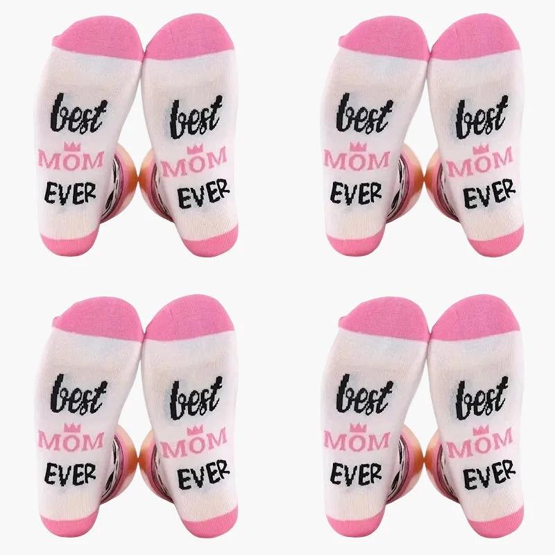 Chaussettes fantaisie femme - Meilleure Maman du Monde - Cadeau original fête des mères - Image 7