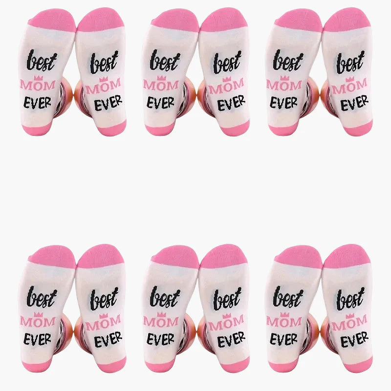 Chaussettes fantaisie femme - Meilleure Maman du Monde - Cadeau original fête des mères - Image 9