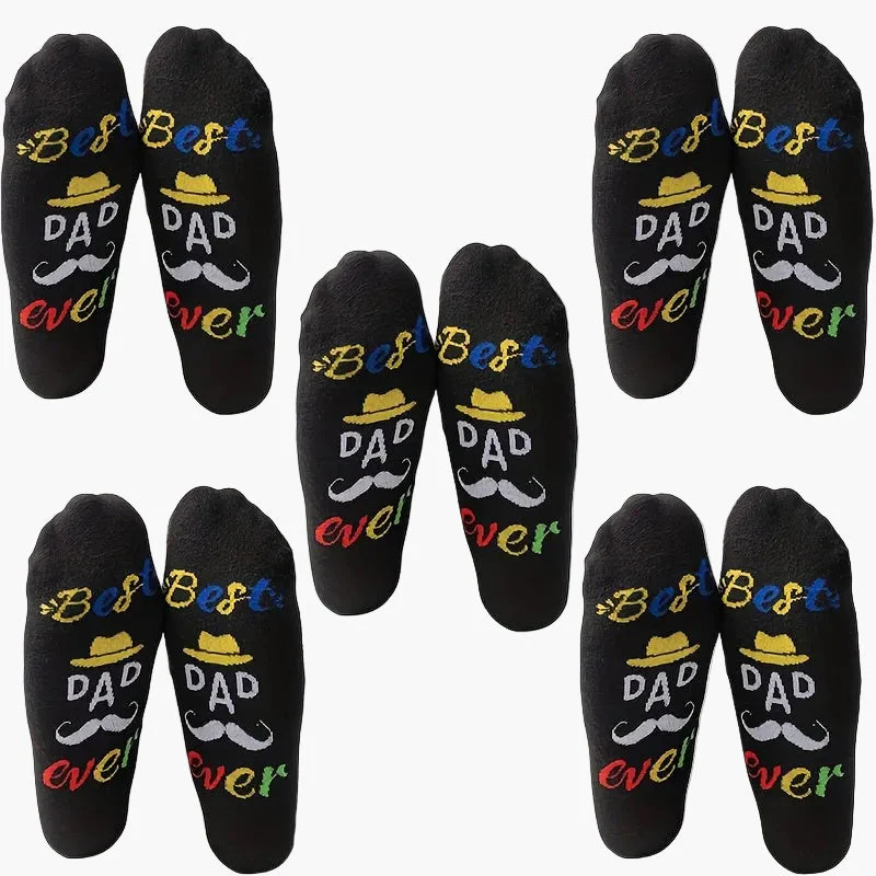 Chaussettes fantaisie homme « Best Dad Ever » cadeau original fête des pères - Image 8