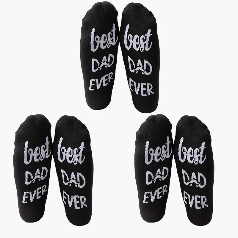Chaussettes fantaisie homme – Cadeau original « Best Dad Ever » pour papa – Style décontracté, humour et confort au quotidien - Image 8