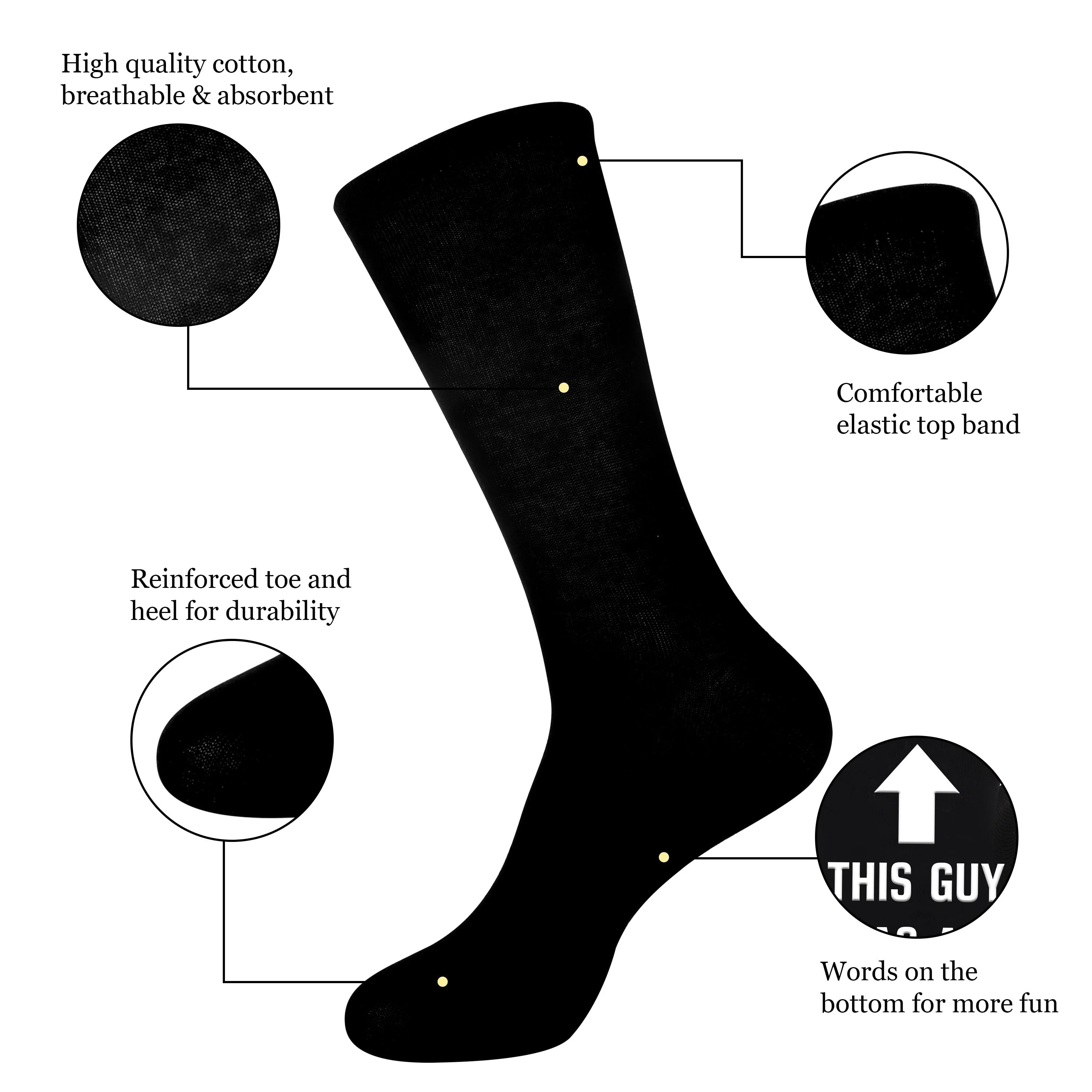 Chaussettes fantaisie homme – Cadeau original pour papa – Style humour 'Best Dad Ever' – Accessoire fête des pères ou anniversaire - Image 2