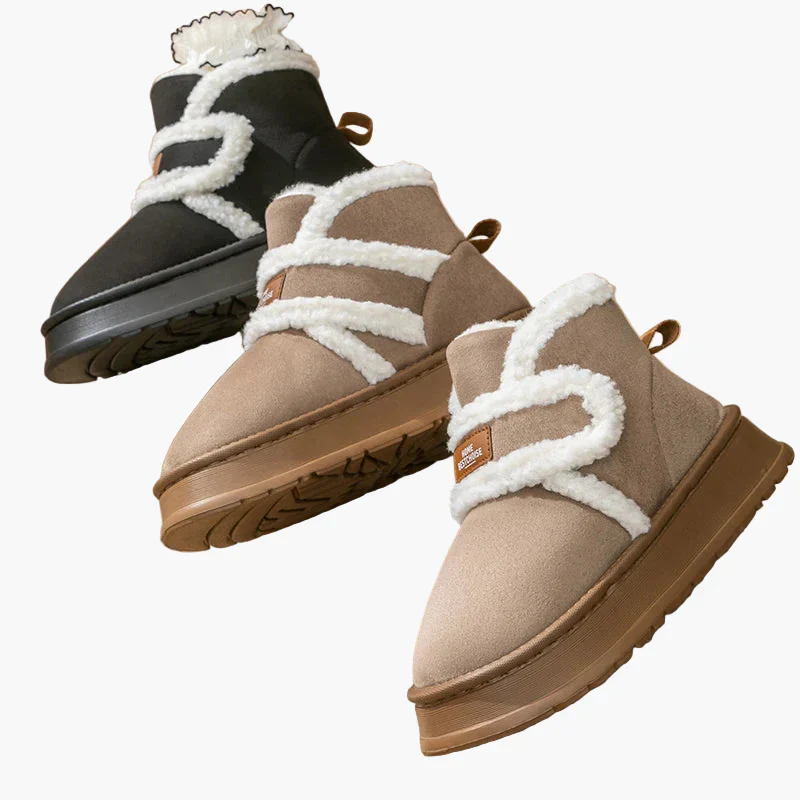 Chaussons bottines d'intérieur chauds pour femmes, style cocooning et confort quotidien - Image 2