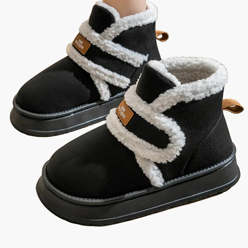 Chaussons bottines d'intérieur chauds pour femmes, style cocooning et confort quotidien - Image 3